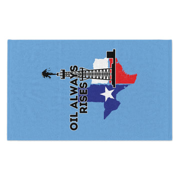 Oil Always Rises Columbian Blue Rally Towel, 11x18