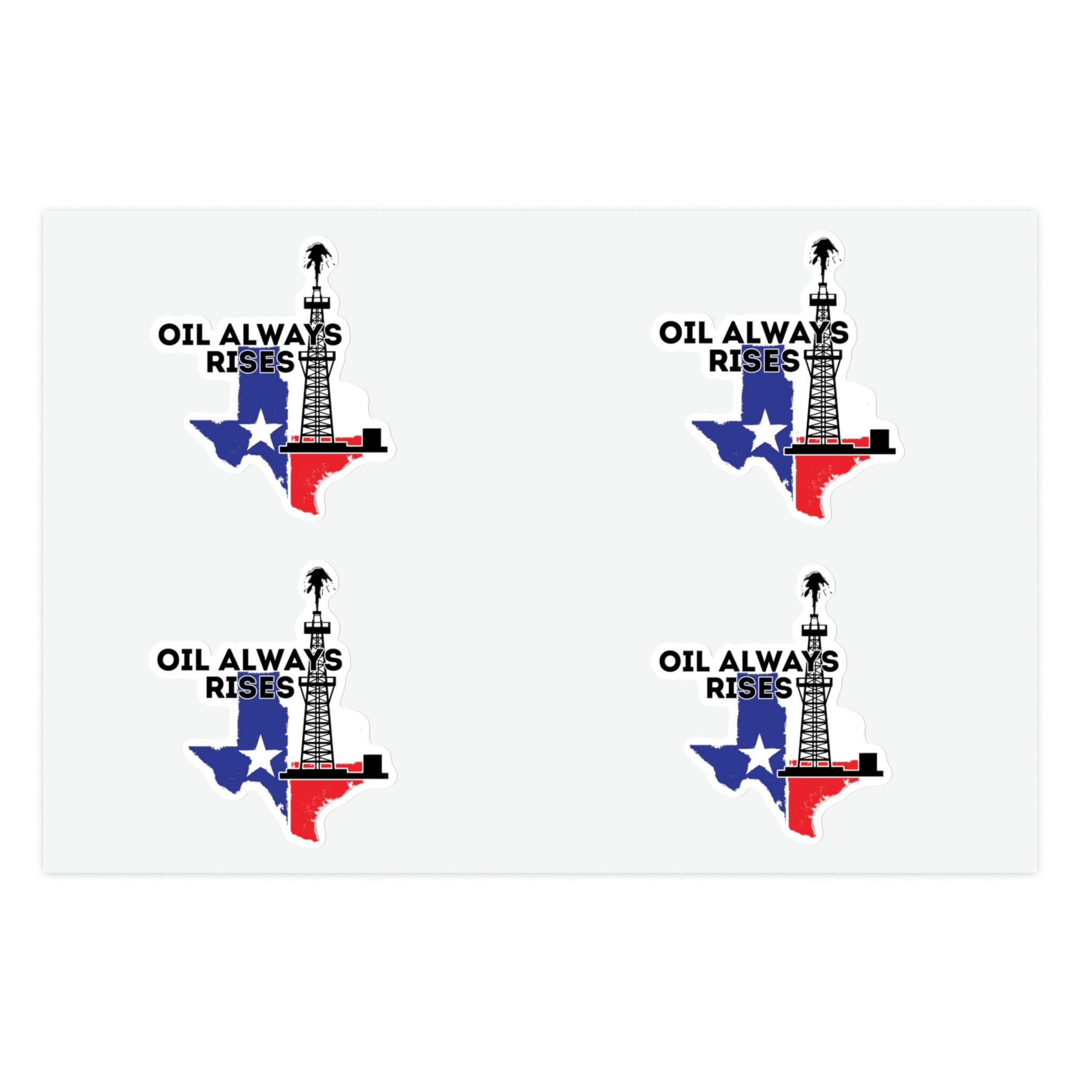 Oil Always Rises Stickers